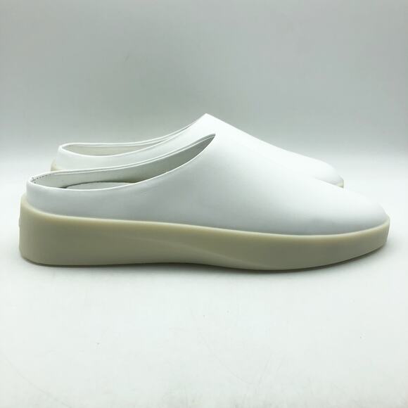 Wolf & Shepherd Mens Cruise Mule Slip On Shoes Size 11 White Vanilla Leather NIB main image 7